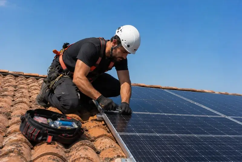 Maintenance et monitoring de panneaux solaires à Pers-Jussy