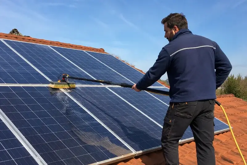 Nettoyage et entretien de panneaux solaires à Pers-Jussy