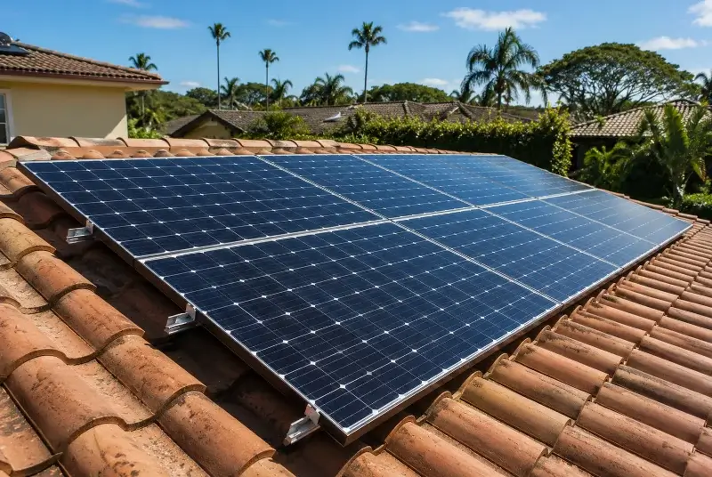 Installation de panneaux solaires à Pers-Jussy